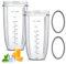 2 Stück Entsafter Ersatzbecher, 32oz Becher Kompatibel Für Nutribullet, 950ml Ersatzteil Entsafter-Zubehör, Entsafterbecher Als Ersatz Entsafterbecher Ersatzteile, Tassen, Ersatzteil