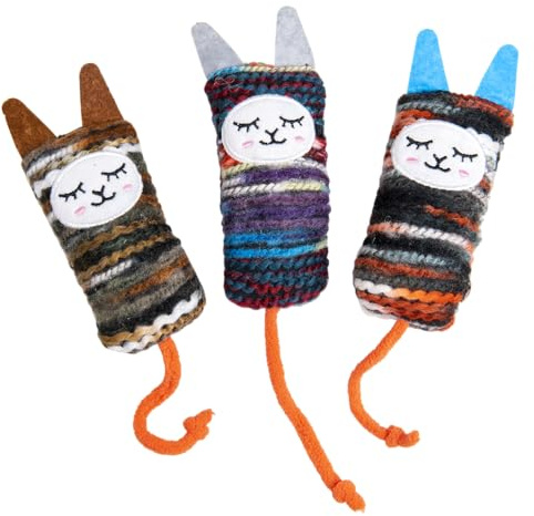 JACK AND VANILLA, Interaktives Spielzeug für Katzen 13,5cm, nfrohes und Verspieltes, aus langlebigen und ungiftigen Materialien, leicht zu reinigen, ideal zum Spielen und Wohlbefinden
