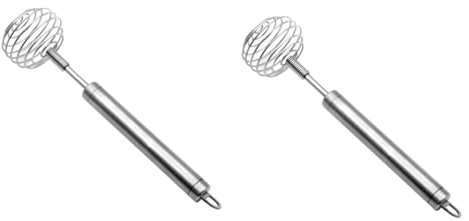 Cabilock 2 Stück Küchenwerkzeuge Manueller Mixer Federspule Schneebesen Handmixer Rührbesen Zeitsparender Schneebesen Kaffeemixer Mixer Teigmixer Maschinenmixer Für Kaffee