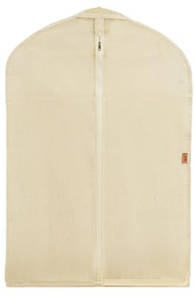 LIKANGLONGJU Copriabiti in Puro Cotone, Custodie per Abiti con Rete, Fondo Chiuso, Adatta per Riporre Abiti in Seta, Giacche e Camicie(58x90cm/23x35in)