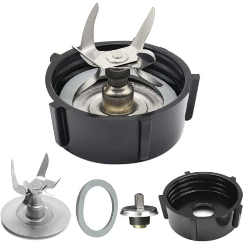 Clynex Piezas de Repuesto for Cuchillas de licuadora compatibles con Oster, Kit de Cuchillas Fusion de 6 Puntas Piezas de Repuesto for licuadora Tapa y Cuchilla para licuadora