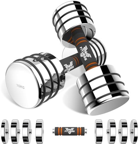 Dskeuzeew Hanteln set 10kg Verstellbare Kurzhanteln Set Fitness Hanteln für Zuhause