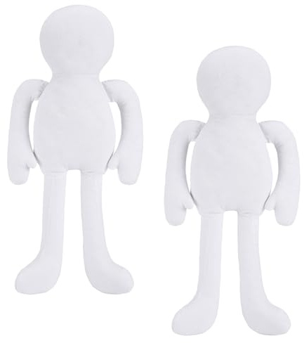 Tasdurian Cloth Doll Body Blank Model, 18 Inches, Simple, 2 Pcs