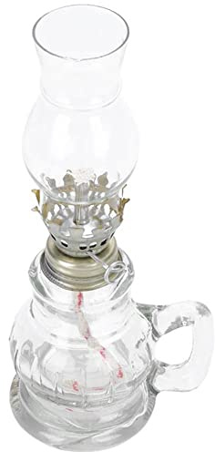 Lampes à huile, lampe pétrole, en verre vintage, rétro
