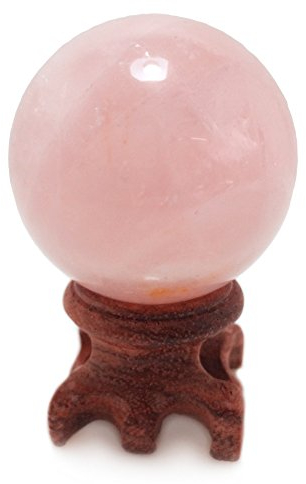 Polar Jade Rosenquarz-Kristallkugel, 45 mm Durchmesser, für Scrying, Dekoration, Heilung, Meditation, Feng Shui, handgefertigt