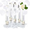 Relaxdays 5er Set Partypopper Rosenblätter, 40 cm, für Hochzeit und Verlobung, Konfettikanone bis 8 m Höhe, Konfettiregen, weiß