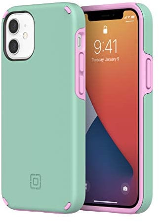 Incipio Duo Case Compatible with iPhone 12 mini - Candy Mint/Pink