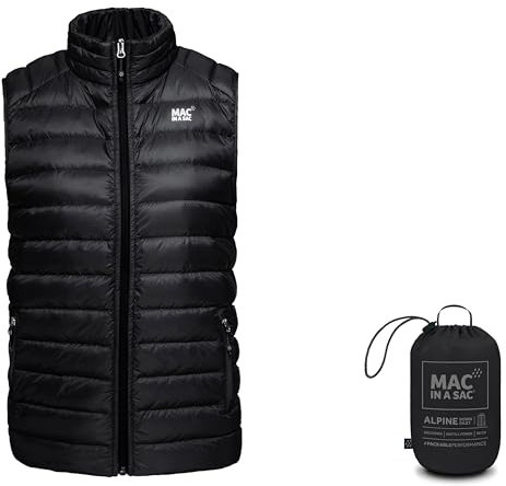 Mac in a Sac - Doudoune sans manches Alpine - en duvet - pour homme - noir - L