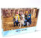 Low Baby Blue Strip Picture Frame, Large and Small Personalised Printed Crystal Block, 13×9cm Custom Photo Glass Block, Birthday Present, Mothers Day Gift