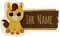 printplanet - Türschild aus Holz mit eigenem Text oder Namen - Namensschild, Holzschild, Kinderzimmer-Schild - Motiv Pferd