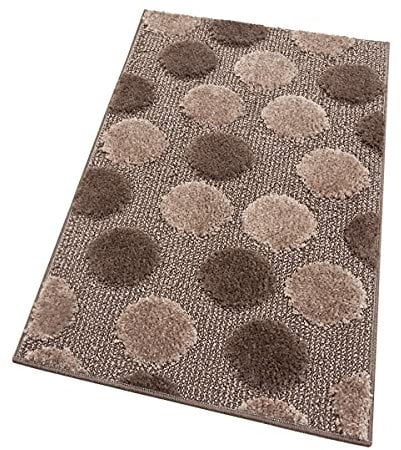 Tappeto Bagno Camera Antiscivolo Shaggy Moderno Scendi Doccia Assorbente MOD.iOS 65X180 Marrone