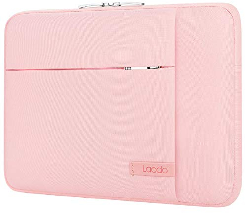 Lacdo Laptoptasche Schutzhülle für 16 Zoll Neu MacBook Pro M4/M3/M2/M1 Pro/Max A3403 A3186 A2991 A2780 A2485 A2141 2024-2019, 15 Zoll Surface Laptop 7th Copilot+PC/Surface Laptop 6 5 4 3, Rosa
