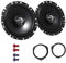 JVC CS-J1720X Lautsprecher mit Einbauset passend für Opel Calibra 1990-1997 Türen vorne 600 W 170mm 2 Wege Koax