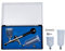 ROSEMARY 0.3mm Airbrush Spray Gun Double Action Air Brush Gravity Feed Airbrush with Three Different Capacity Cups 7cc 20cc 40cc (Black)