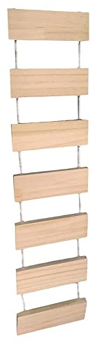 LuukUP Wandmontage Cat Hängebrücke-Naturholz Katzenbrücke Leiter-Katze aktivität Möbel Cat Climber-DIY Katze Möbel Spielzeug Zubehör