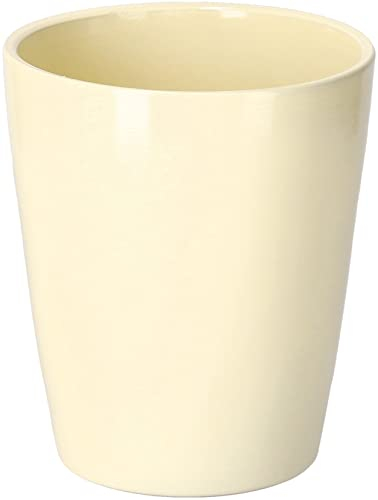 Kotarbau® - Vaso da fiori in ceramica, per orchidee, altezza 150 mm, diametro 120 mm, colore crema