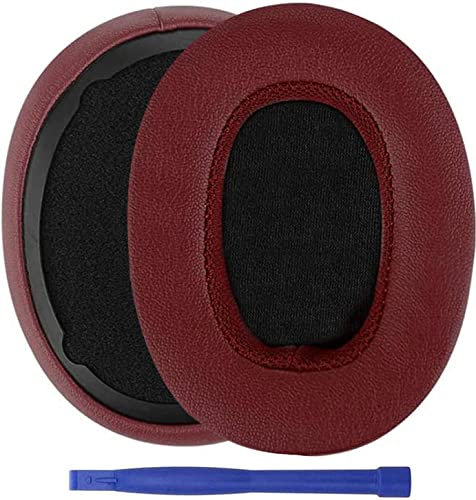 Replacement Ear Pads for Skullcandy Venue Wireless ANC, Headphones Earpads Protein Leather Ear Cushions for Skullcandy Crusher Evo/ANC/Wireless and Hesh 3/Evo/ANC/Wireless Headset Accessories - Wine