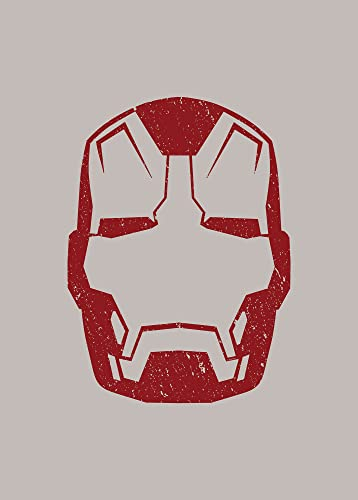 Komar Wandbild - Iron Man Helmet MK 43 - Größe: 50 x 70 cm - Marvel, Kinderzimmer, Wandgestaltung, Bild