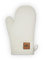 BO877005 Barbary & Oak Cotton Single Oven Glove with Leather Detail, Quilted Stitching, Cream