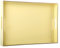 Zosenley Dekoratives Tablett, rechteckiges Kunststofftablett mit Griffen, modernes Kosmetiktablett und Serviertablett für Badezimmer, Küche, Ottomane und Couchtisch, 39,6 x 26,7 cm (hellgelb)