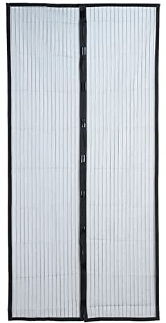 Cheeroyal Magnetic Screen Door, Black Polyester Door Fly Screen Curtain Magic Paste Curtains Encryption for Anti Mosquito or Pest Magnetic Soft Door (80x200)
