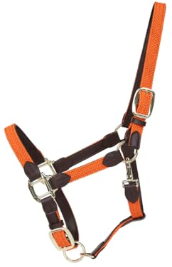 Kentucky - Halfter - Orange - Geflochtenes Nylon - Größe Cob