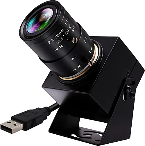 IFWAETR 4K USB Camera 2.8-12mm 4X Optical Manual Lens 2160P OpenCV Webcam Close up Zoom in and Out Video Conference Camera Pug and Play for Jetson Nano Laptop Raspberry Pi and Mac OS