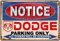 Retro Metallschild / Dodge Ram Pick Up Truck Auto Parking Only Schild Retro Look Home Club Bar Wandkunst Dekoration Metall Blechschild 30,5 x 20,3 cm