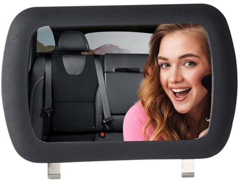 Make up Spiegel für Auto Visierclip auf dem Auto Eitelkeitspiegel Universal Visor Mirror High Definition Ersatzauto Visorspiegel