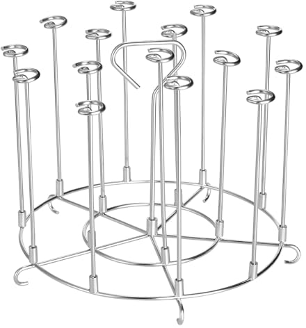 Air Fryer Skewer Stand, Stainless Steel Air Fryer Kebab Grill Rack, Kebab Skewers Rack Compatible with 8 Quart Ninja Foodi, Air Fryer Accessories Grill for Grilling Home Kitchen Kabobs