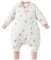 Duomiaomiao Baby Schlafsack mit füßen,100% Baumwolle Baby Kinder winterschlafsack für Mädchen, Baby Jungen 3.5 tog mit Schlafsack, Cartoon-Laub (75cm-Rosa Blumen)