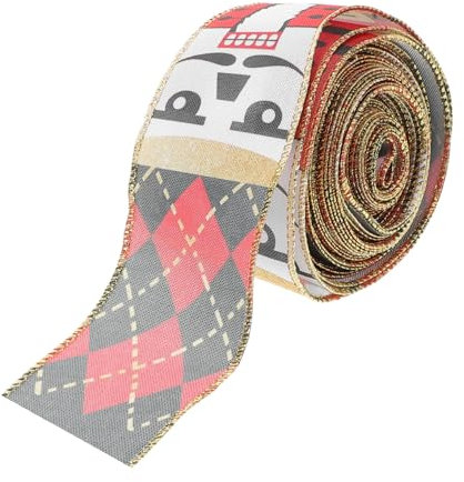 FOYTOKI Christmas Ribbon Nutcracker Ribbon for Home Decor Christmas Party Decorations DIY Crafts