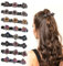8 PCS Haarspangen Damen Dünnes Haar mit Kristallblume 2025 Kristall Haarschmuck Damen Dünnes Haar Perfektes Haar Accessoire Damen für Frisuren Alltag & Anlässe - Haarklammern für Styling & Festliches
