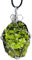 Collar de moldavita con cuerda collar de cristal de moldavita envuelto en alambre de roca de meteorito curativa para mujeres y hombres.