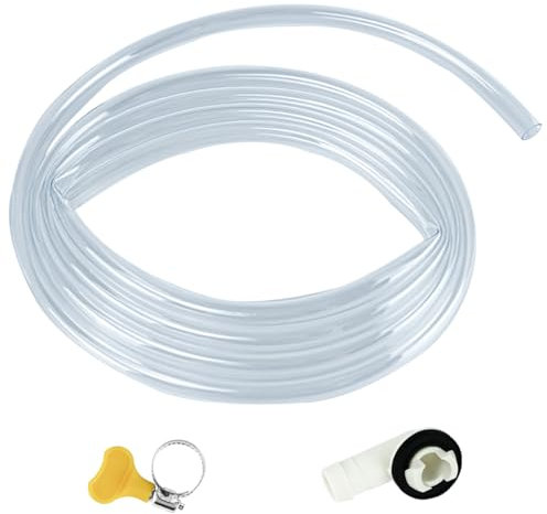 10Ft Portable Air Conditioner Drain Hose, 3/5 Inch Leakproof AC Drain Hose Kit, Universal AC Drain Hose Drain Pipe Replacement Window Air Conditioner Unit Parts