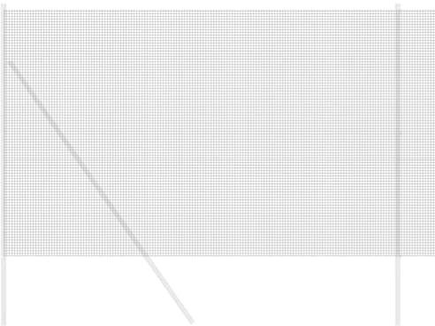 vidaXL Doppelstabmattenzaun 5000 x 150 cm Grau | Aus stabilem Eisen mit PVC-Beschichtung – für die Ewigkeit gemacht, Super für Gärten,