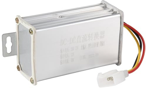 Qusedwey Transformador ElectróNico CC 36V 48V 60V 72V una 12V 10A Adaptador Convertidor de Bicicleta EléCtrica Transformador Descendente