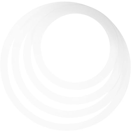 Schlagzeug Dämpfer Ring für Snare Drum, Weiße Polyacid Film | Drum Bausatz und Drummer, Schützt bei Montage, Einfache Nutzung, Klang Bleibt Erhalten, Volumen Wird