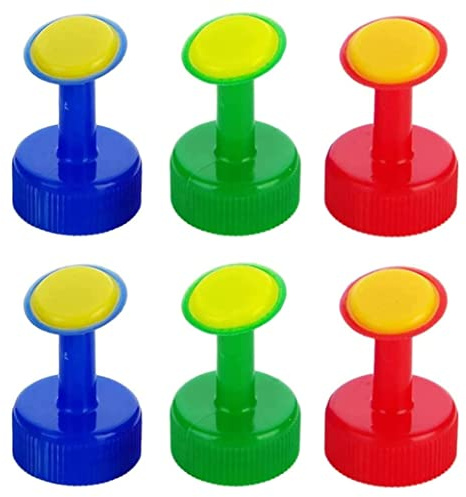 Otbushit 6 Pieces Bottle Top Waterers Plastic Plant Waterers Sprinkler Plant Watering Seed Seedling Irrigation for 30mm Bottles
