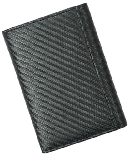 NIYANGLE Große Herren Geldbörse mit Multifunktionalem Kartenhalter aus Kohlefaser und Praktischem Komfortablem Design für Täglichen Gebrauch und Arbeit