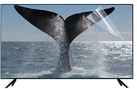 CRYSEU Protection d'écran TV disponible en plusieurs tailles, anti-reflets, protection oculaire, anti-lumière bleue, for téléviseurs LCD, LED, OLED 4K et QLED.(75in 1645x930mm)