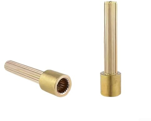 Copper Faucet Valve Core Extension Rod, 20 Tooth Valve Sleeve For Shower Mixer, Concealed Switch Handle Extension Bar, Brass Tap Cartridge Adaptor For Leaks(52mm)