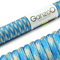 Ganzoo Paracord 550 Seil, Nylon-Polyester, 4mm, Typ 3, 30 Meter, 7 Kernstränge, Outdoor-Schnur, Allzweck-Seil, Hundehalsband, Hundeleine, Armband knüpfen, Camping, Survival - blau weiß
