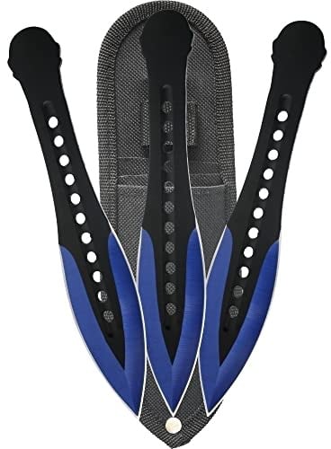 Wurfmesserset 3 tlg. in blau