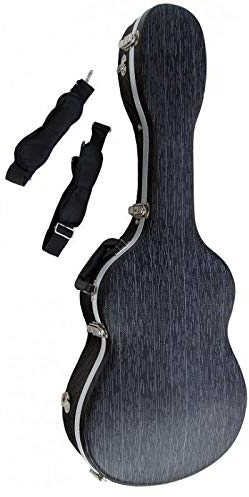 Cibeles - Custodia in ABS per chitarra classica, Nero, a righe