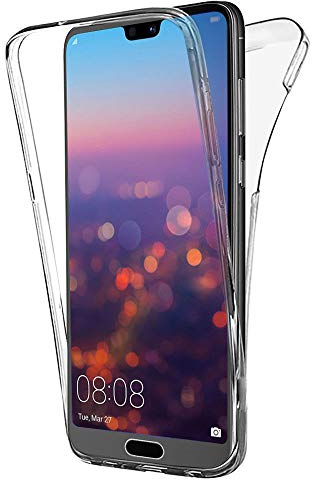 COPHONE Custodia per Huawei P20 PRO 360°Full Body Cover Trasparente Silicone Case Molle di TPU Trasparente Sottile Protezione per Huawei P20 PRO