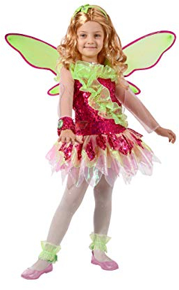 Ciao- Flora Tynix Winx Club costume disguise fancy dress girl (Size 7-9 years)