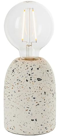 Endon 78181 Terrazzo Modern Table Lamp 1 Light White Concrete Effect
