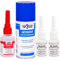 TOP2GLUE Industrie Sekundenkleber Schweissnaht extra stark - hält wie geschweisst - 50g Superkleber extra stark - 200ml Sekundenkleber Aktivator - 2 x 20g Sekundenkleber Granulat
