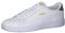 PUMA Smash V2 L, Sneakers Unisex - Adulto, Bianco Puma White Puma White Peacoat Puma Team Gold, 38 EU